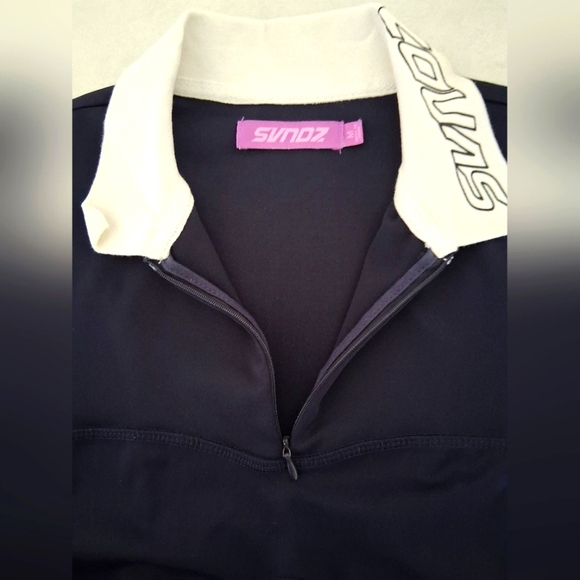 SVNDZ/ Polo Sport Dress/ Navy Blue/ Bodycon/ Size US M - Picture 13 of 14